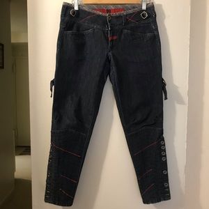 Low waist boyfriend style denim